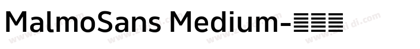 MalmoSans Medium字体转换